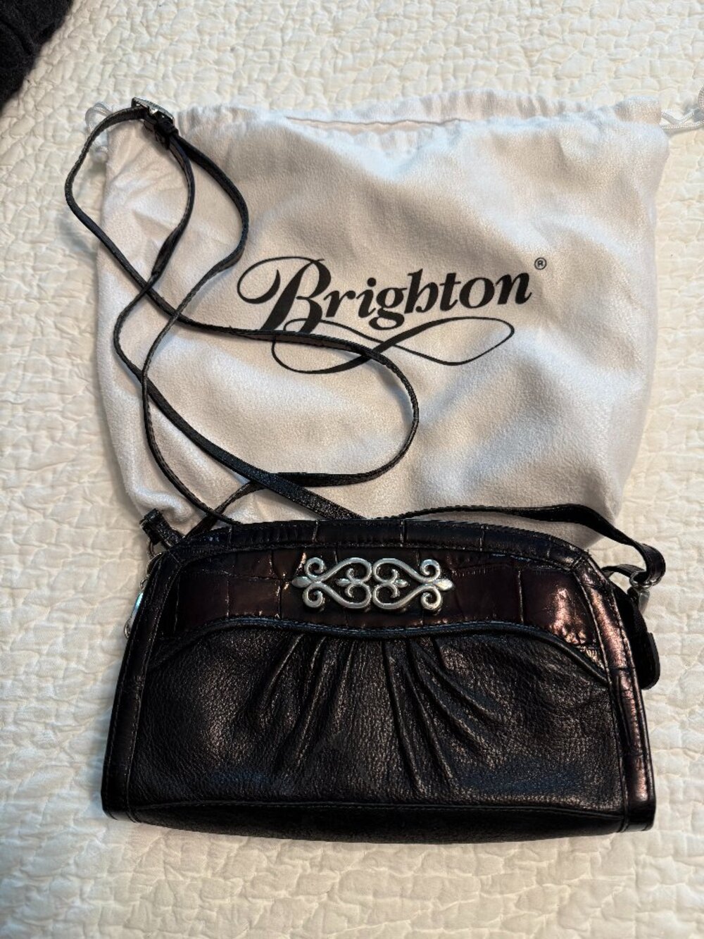 **Vintage Two Tone Brighton Shoulder Bag**
